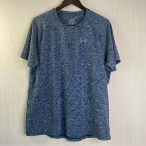 Under Armour Men's The Tech Loose Short Sleeve Activewear Blue T-Shirt Large